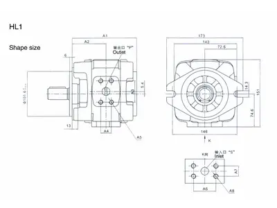 HL1 内啮合齿轮单泵 