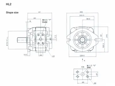 HL2 内啮合齿轮单泵 