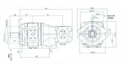 HL11 内啮合齿轮双联泵
