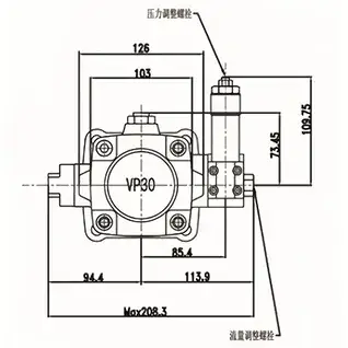中压可变容量叶片油泵
