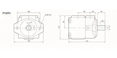 高压固定容量叶片油泵