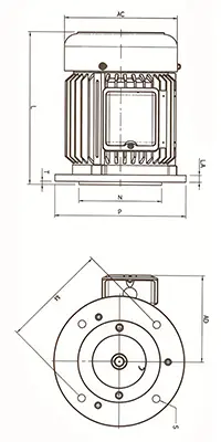 卧式油压专用电机 HSL